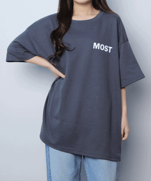 (1+1할인 빅사이즈) 모스트 오버핏 반팔 티셔츠
