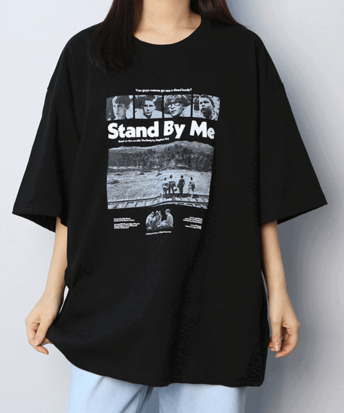 (박스티/1+1할인) 스탠바이미 오버핏 반팔 티셔츠