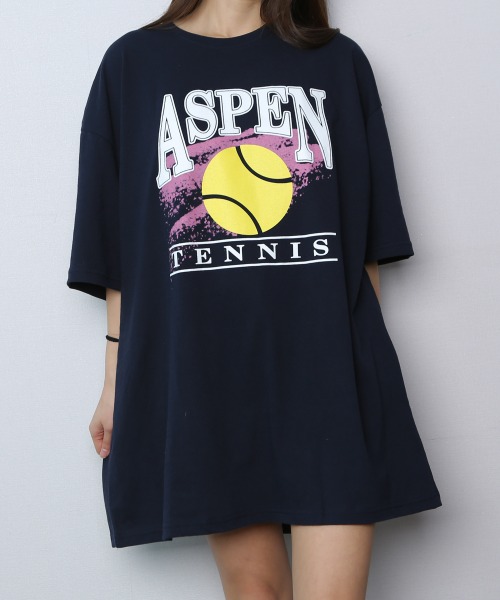 테니스공 오버핏 반팔 티셔츠