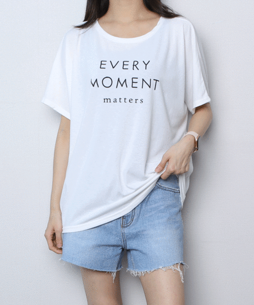 (1+1할인 무배) 메모리 오버핏 가오리 반팔 티셔츠