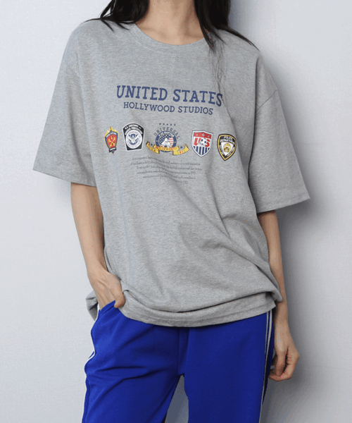 (1+1할인 박스티) 유나이 오버핏 반팔 티셔츠